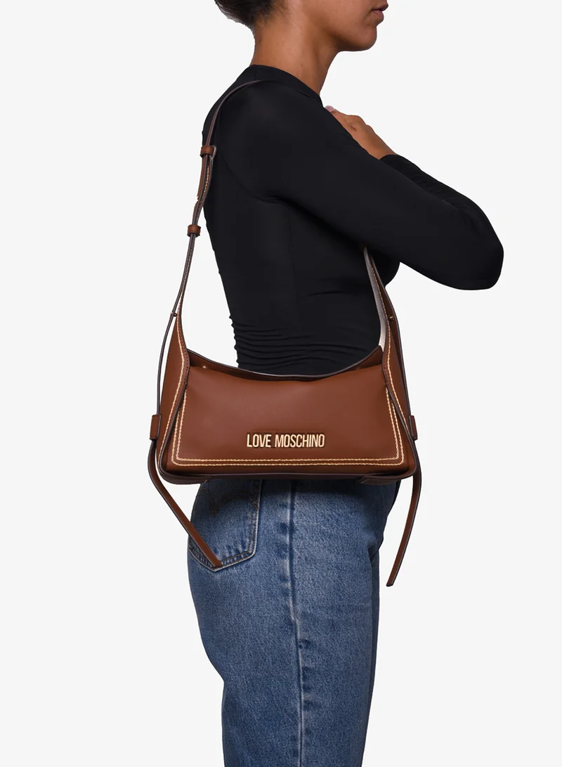 Love Moschino  Stitched Love Shoulder Bag for Women | Best Price UAE